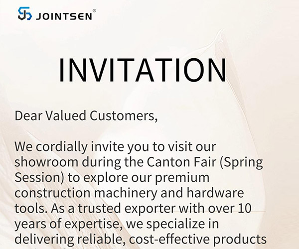 Guangzhou Jointsen Trading Co., Ltd. menghadiri Canton Fair (musim semi), dengan tulus mengundang Anda untuk berkunjung!