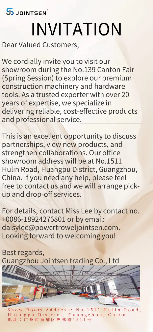 Selamat datang untuk mengunjungi showroom kami mesin konstruksi & peralatan perangkat keras